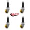 Service Caster Low Profile Polyurethane 35mm Wheel 7/8 Inch Expanding Stem Caster, 4PK SCC-EX04S13810-PUB-78-4 - alternate 4